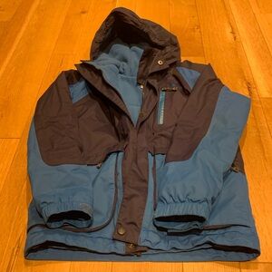 Blue and navy REI youth coat size M